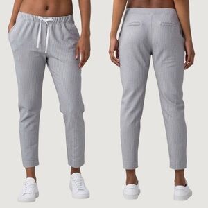 Lululemon Jet Crop Heathered Herringbone/White Slate